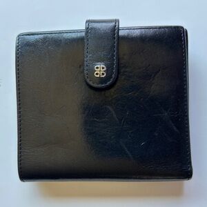 Bosca Black Leather Key Card Holder Accessory